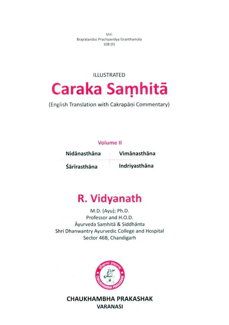 Illustrated Caraka Samhita- English Translation With Cakrapani Commentary (Part-2) - Indya