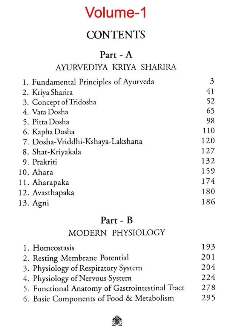 A Text Book of Sharira - Kriya Vijan According to CCIM Syllabus (Set 2 Volumes) - Indya