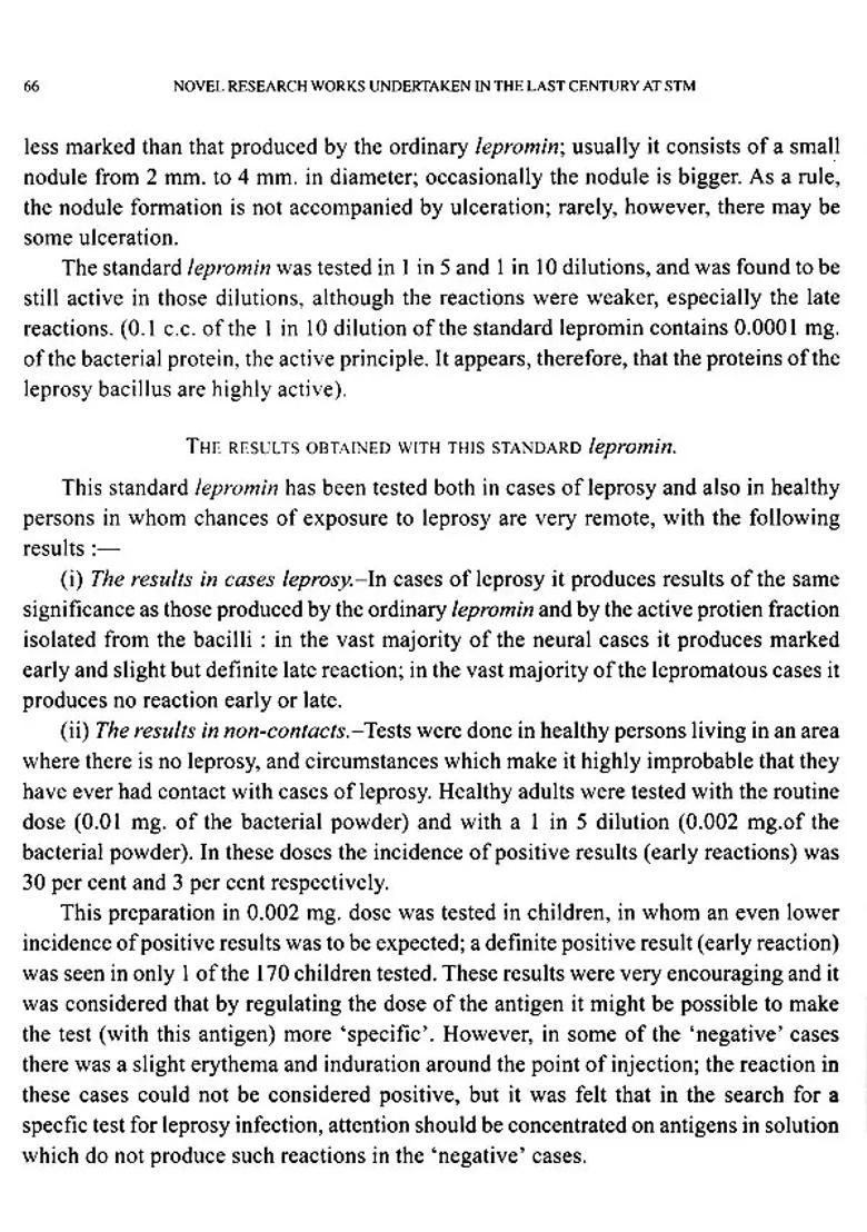 Novel Research Works Undertaken In The Last Century at School of Tropical Medicine (STM) - Indya