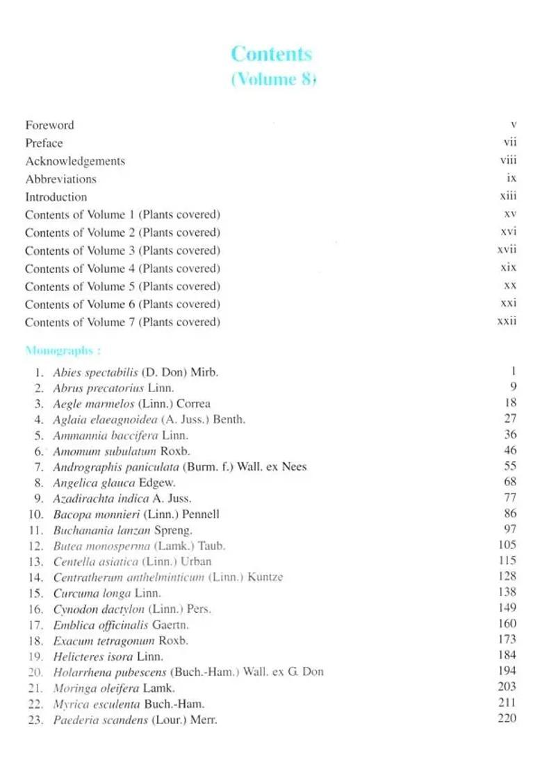 Quality Standards of Indian Medicinal Plants Volume- 8 - Indya
