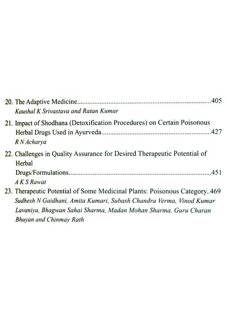 Conservation, Cultivation and Exploration of Therapeutic potential Medicinal Plants - Indya