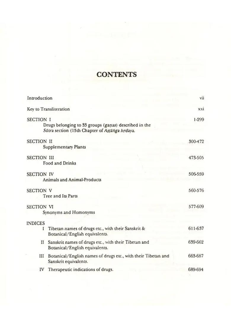 Materia Medica of Tibetan Medicine Vaidya Bhagwan Dash (An Old and Rare Book) - Indya