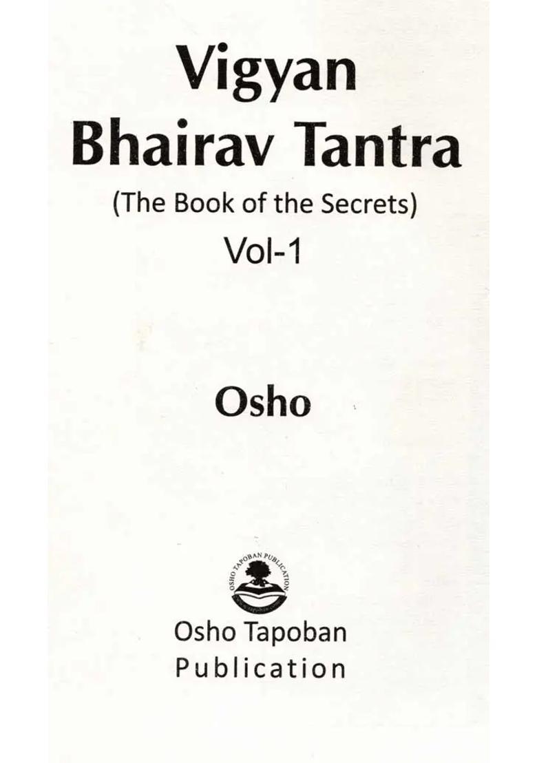 Vigyan Bhairav Tantra (The Book of the Secrets, Set 5 Volumes) - Indya