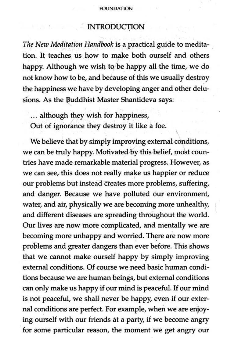 The Meditation Handbook Meditation To Make Our Life Happy And Meaningful - Indya
