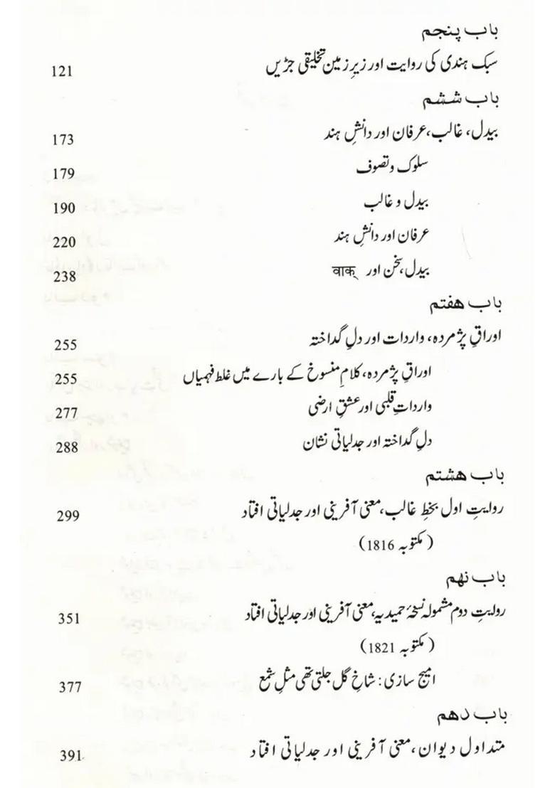 Ghalib Maniafrini Jadliyaati Waza Shunyata Aur Sheriyaat Ghalibs Thought Dialectical Poetics The Indian Mind Urdu - Indya