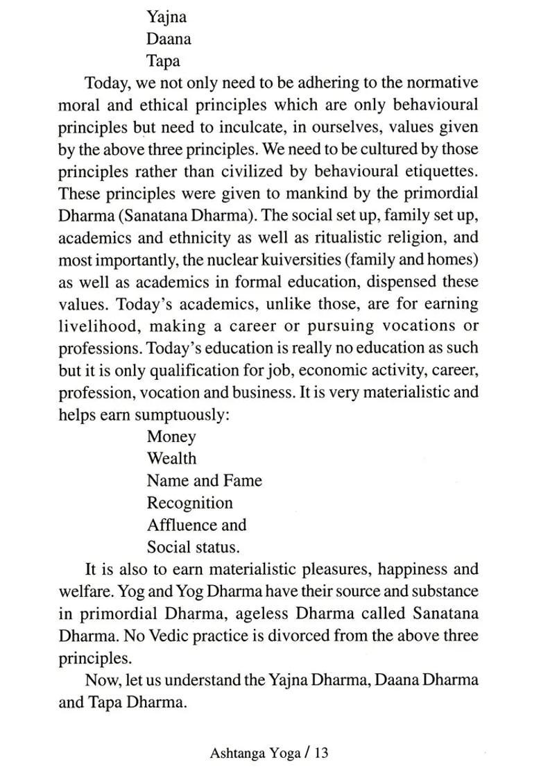Ashtanga Yoga Of Patanjali Philosophy Religion Culture Ethos And Practices - Indya