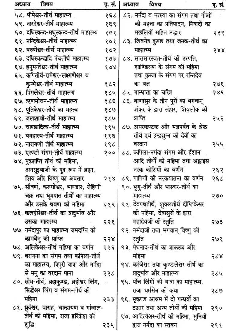 Sri Narmada Purana - Indya