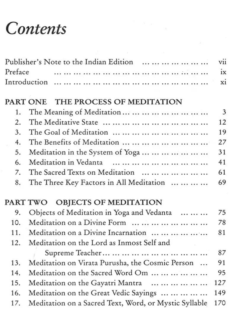 Meditation Amd Its Practices A Define Guide To Techniques And Traditions Of Meditation In Yoga And Vedanta - Indya