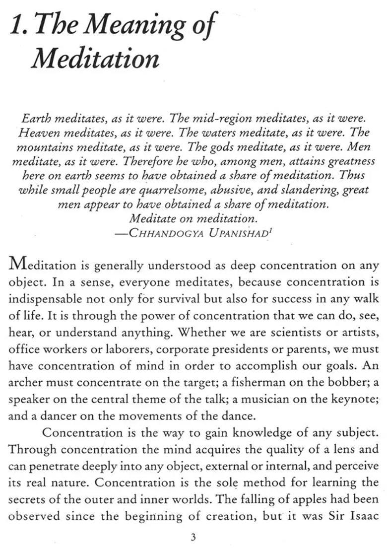 Meditation Amd Its Practices A Define Guide To Techniques And Traditions Of Meditation In Yoga And Vedanta - Indya