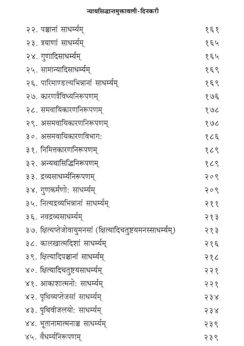 Nyaya Siddhanta Muktavali Of Vishvanatha Panchanana With Dinakari By Mahadeva Bhatta Pratyaksa Khanda - Indya
