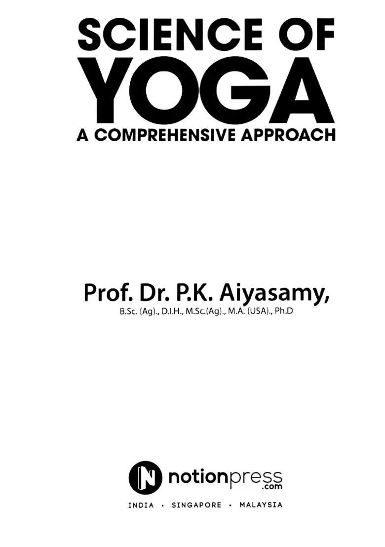 Science Of Yoga A Comprehensive Approch - Indya