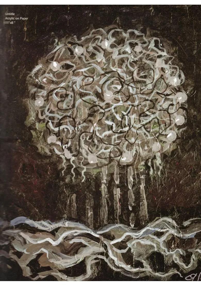 Baadal Ke Rang Review Of Paintings Of Anandi Prasad Badal - Indya