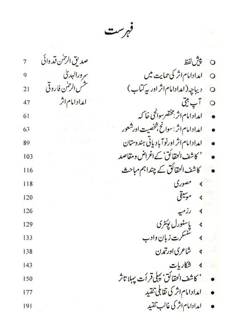 Imdad Imam Asar Adabiyat Tasawwurat Aur Nauabadiyat Urdu - Indya