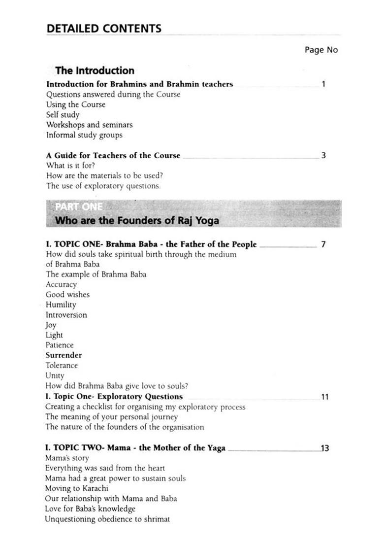 Creative Raj Yoga Study Book For Students And Teachers Of Raj Yoga - Indya