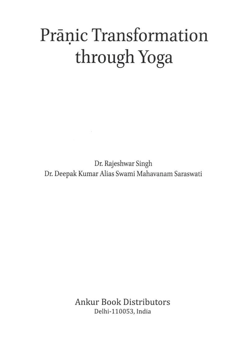 Pranic Transformation Through Yoga - Indya