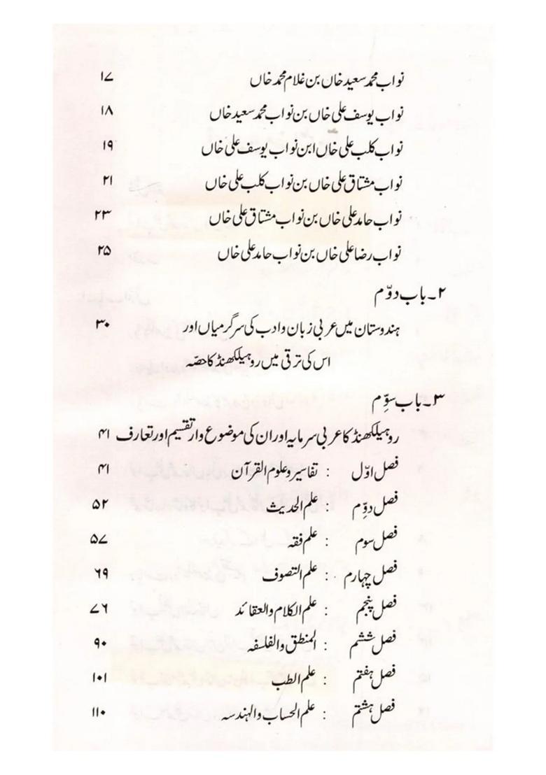 Arabi Zabanwaadab Mein Rohelkhand Ka Hissa Urdu - Indya