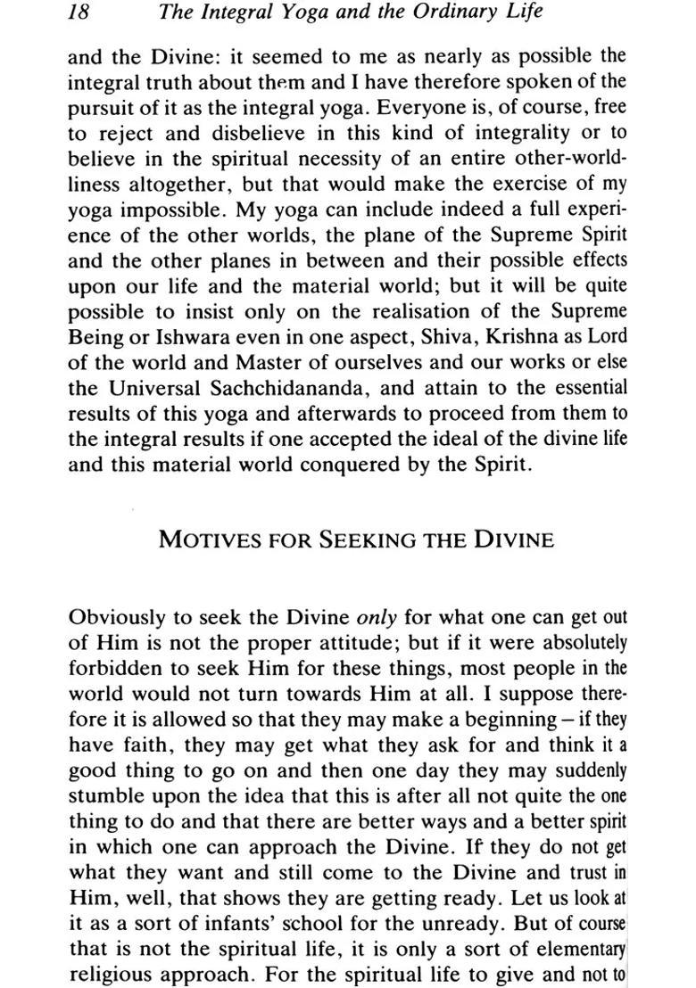 The Integral Yoga Sri Aurobindos Teaching And Method Of Practice - Indya