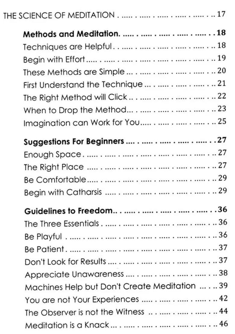 Meditation The First And Last Freedom A Practical Guide To Meditation - Indya