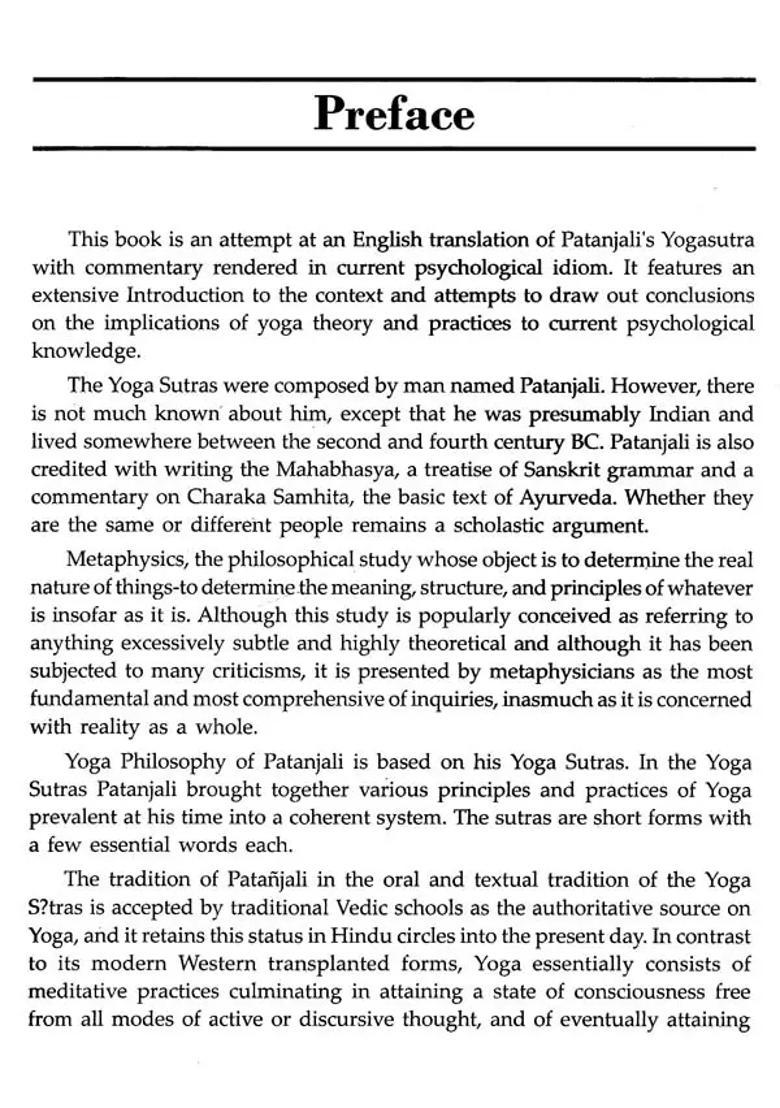 Metaphysics Of Patanjali Sutra - Indya