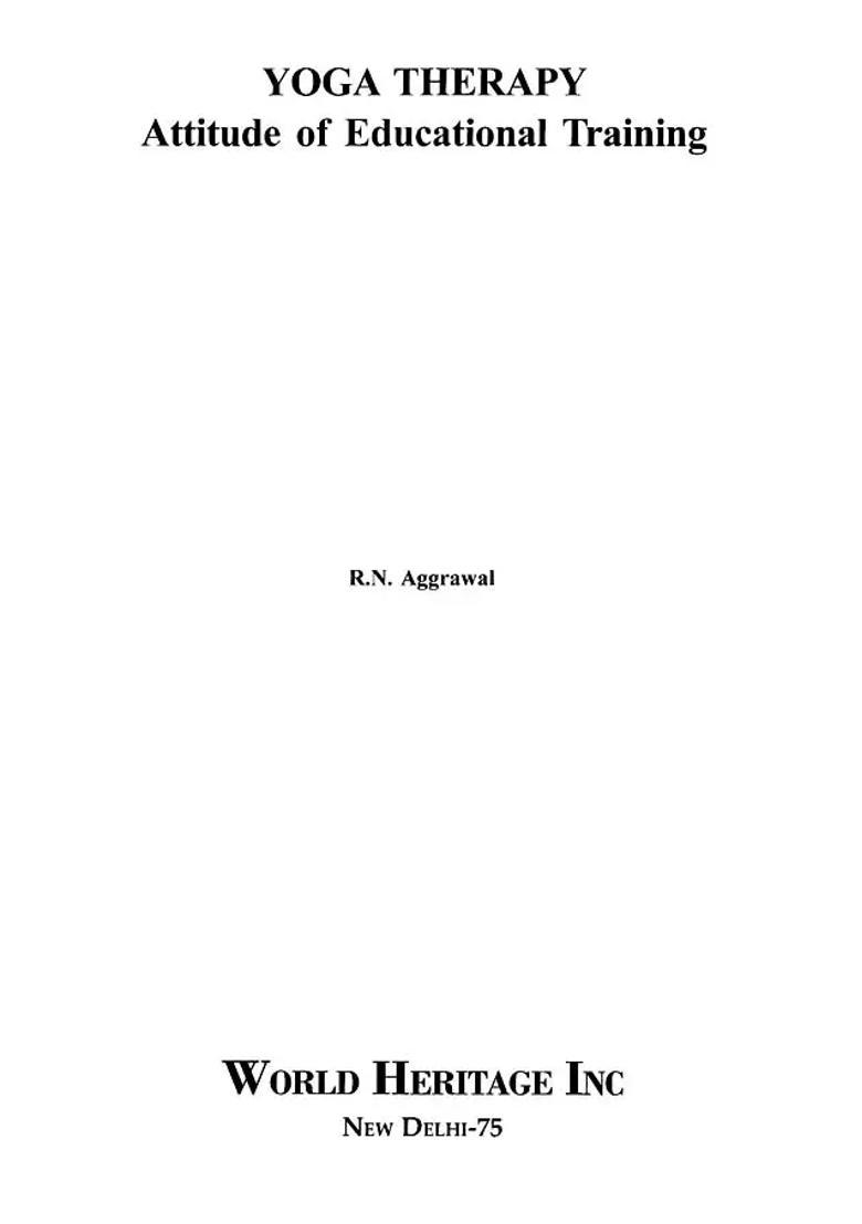 Yoga Therapy Attitude Of Educational Training - Indya