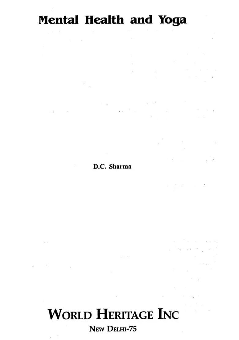 Mental Health And Yoga - Indya