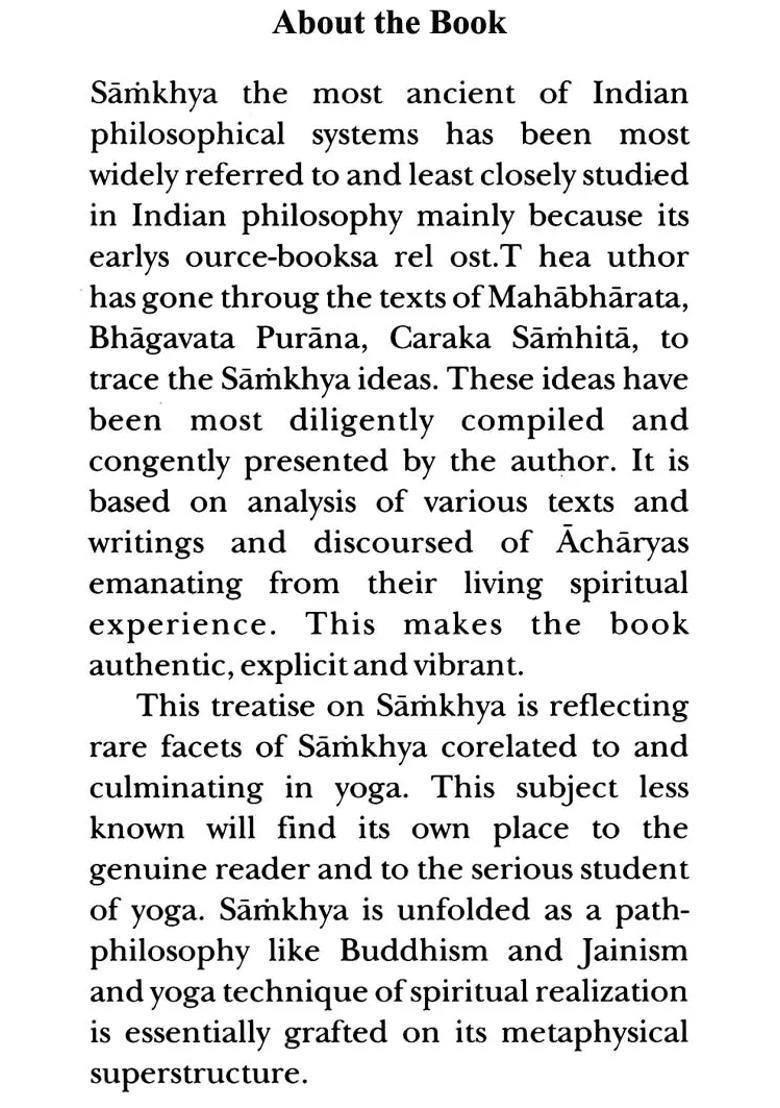 Samkhya A Prologue To Yoga A Study Of Its Development Through Ancient Text - Indya