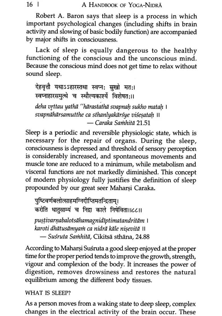A Handbook Of Yoga Nidra Sanskrit Text With Transliteration And English Translation - Indya