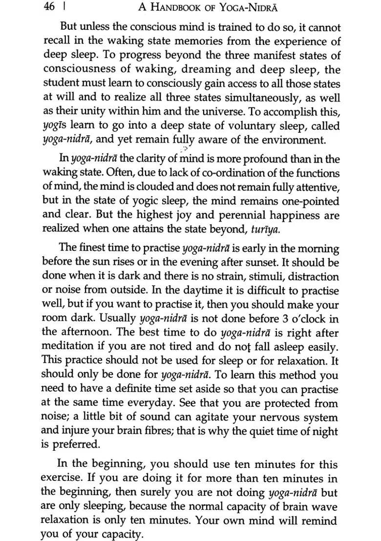 A Handbook Of Yoga Nidra Sanskrit Text With Transliteration And English Translation - Indya