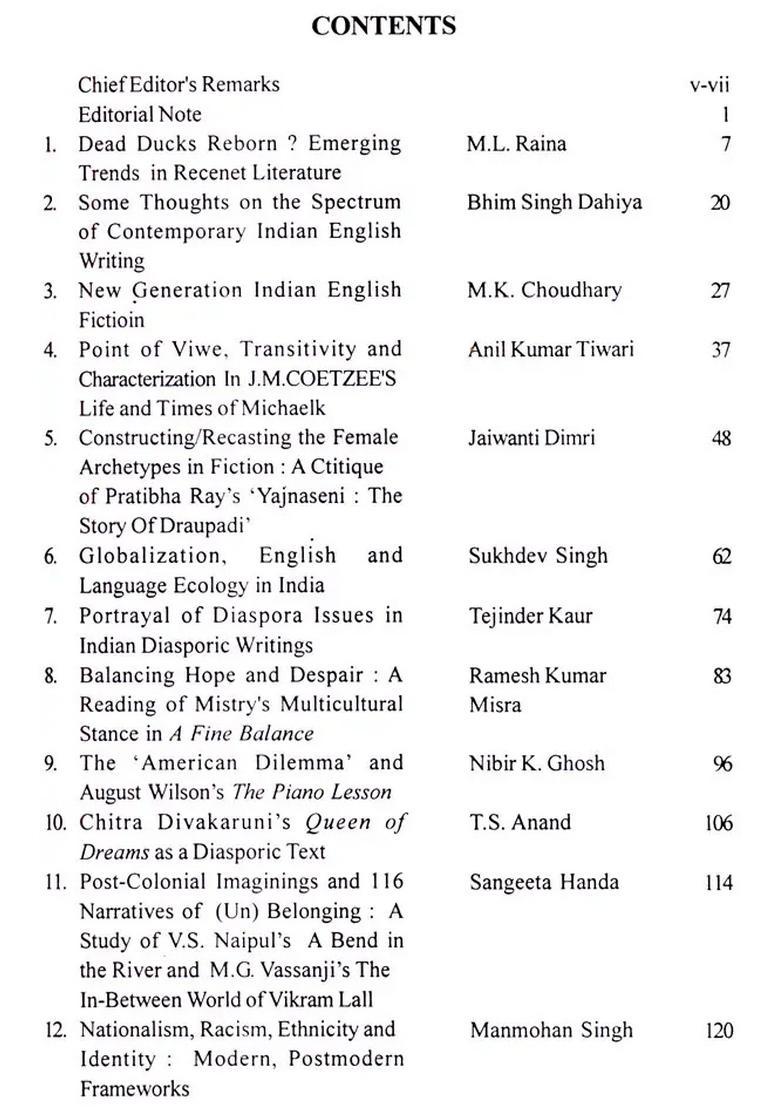Emerging Trends In Recent Literature English Punjabi Hindi - Indya