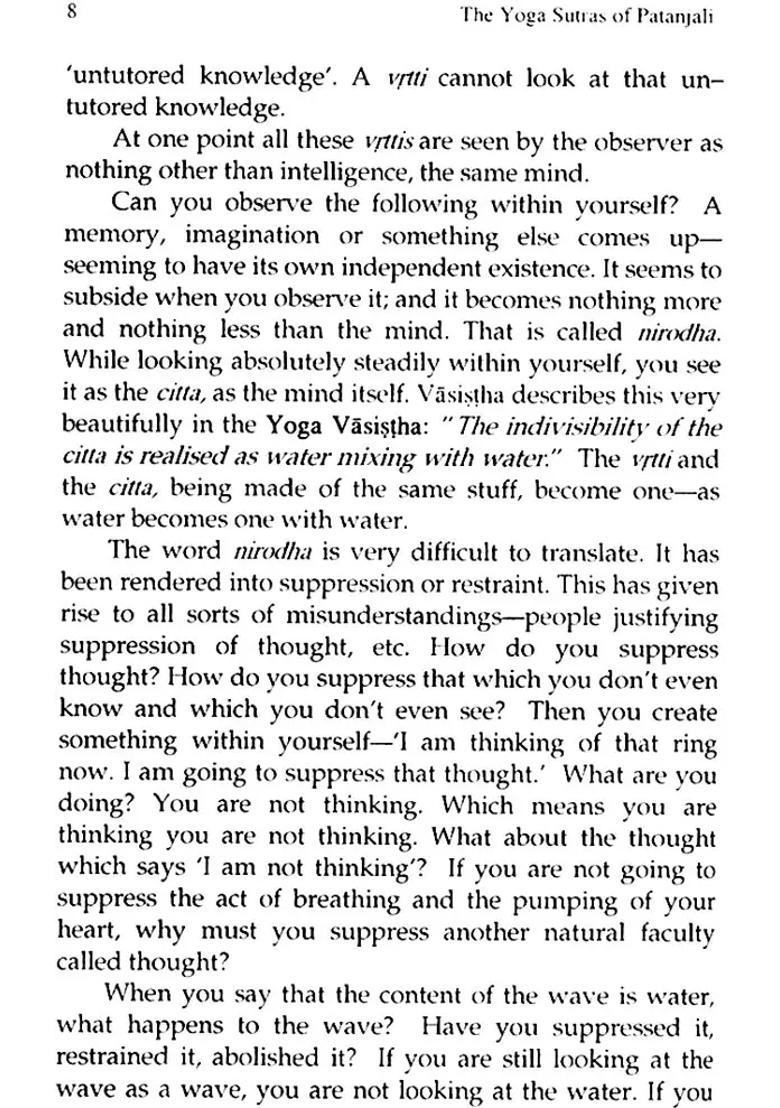 The Yoga Sutras Of Patanjali With Commentary By Swami Venkatesananda - Indya