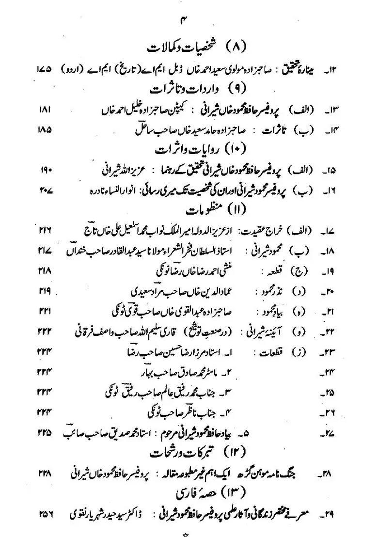 Journal Arabic Persian Research Institute Vol Special Number In Urdu - Indya