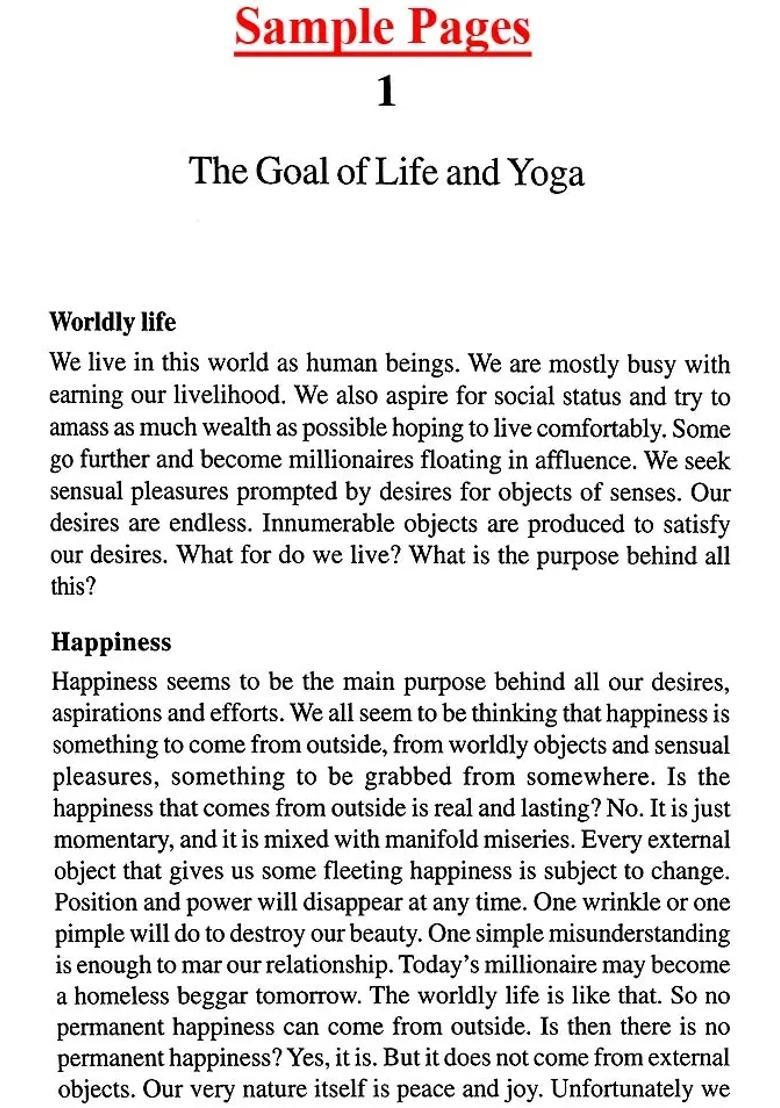 Karma Yoga Yoga Of Action Based On The Teachings Of Sri Swami Satchidananda - Indya