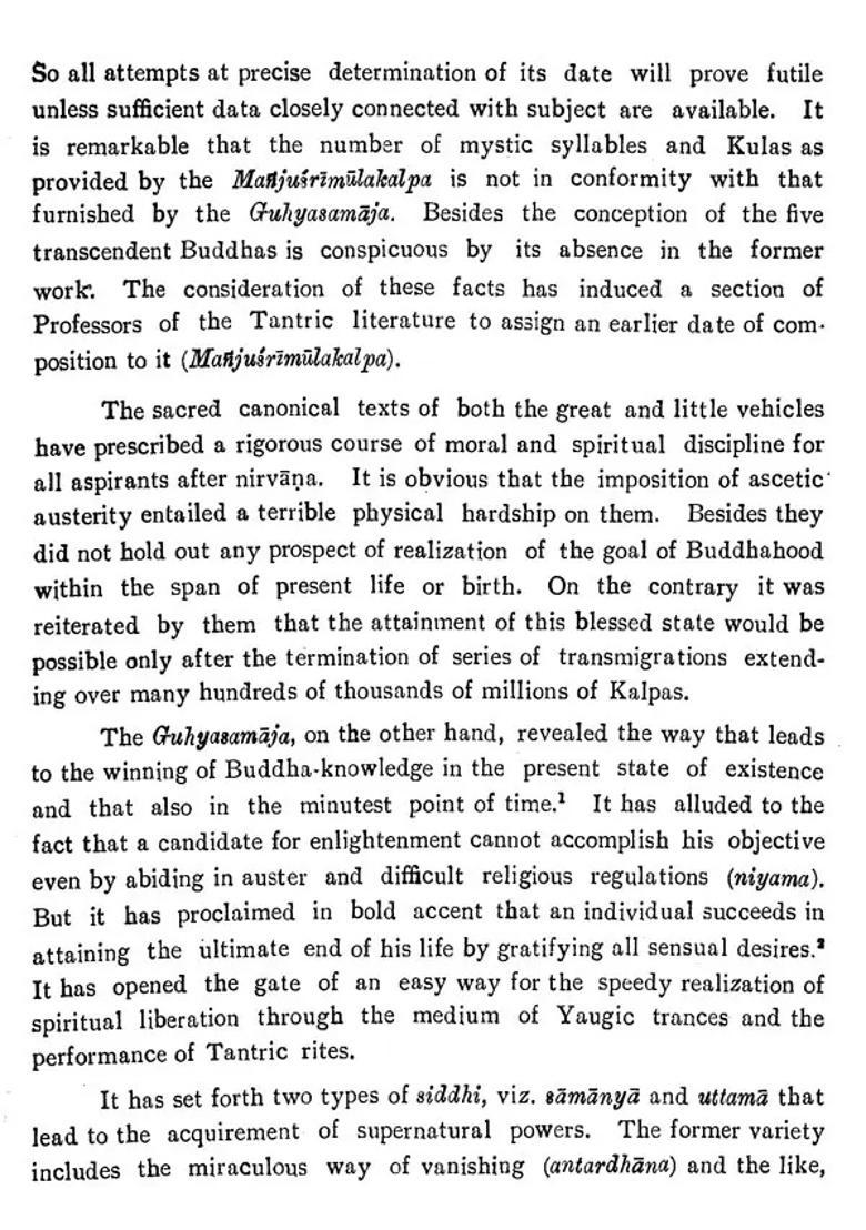 Guhyasamaja Tantra Or Tathagat Guhyaka An Old And Rare Book - Indya