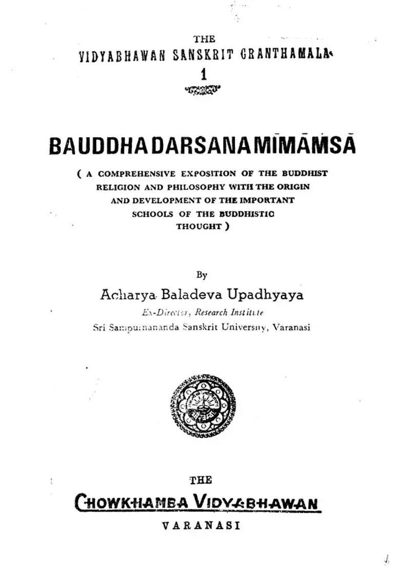 Buddhist Philosophy - Indya