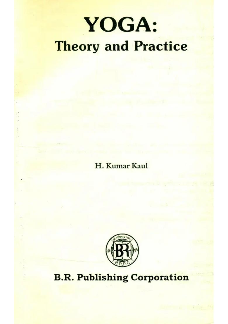 Yoga Theory And Practice An Old And Rare Book - Indya