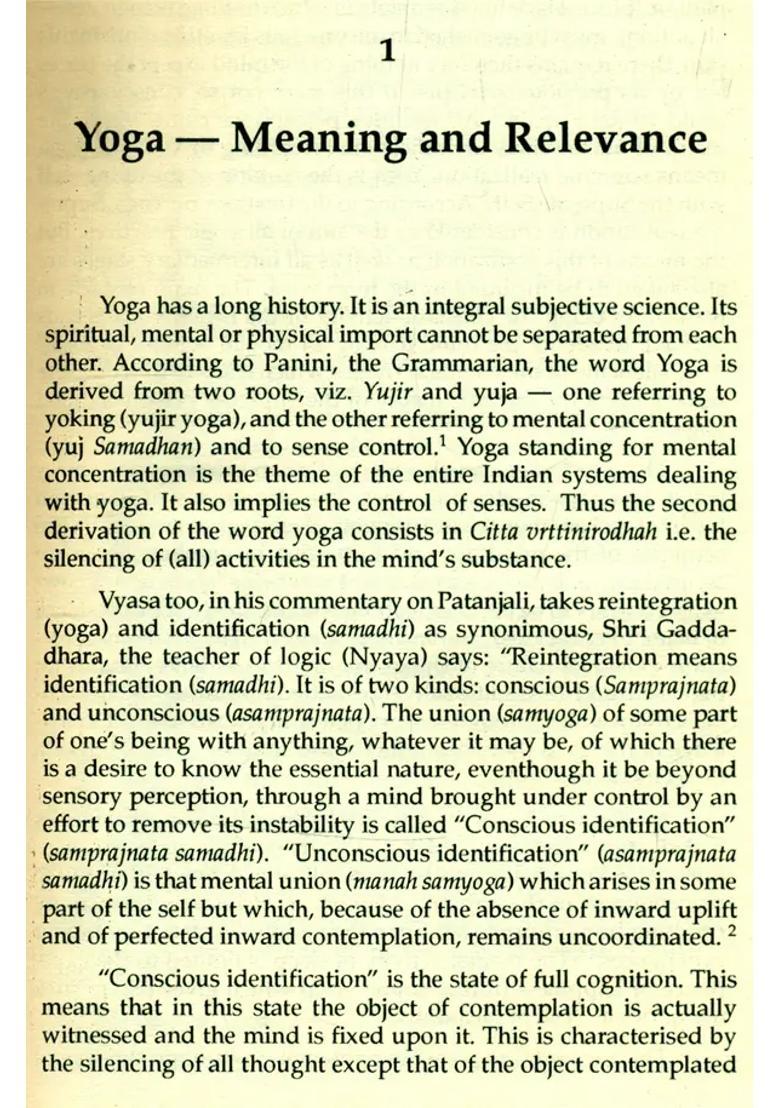 Yoga Theory And Practice An Old And Rare Book - Indya