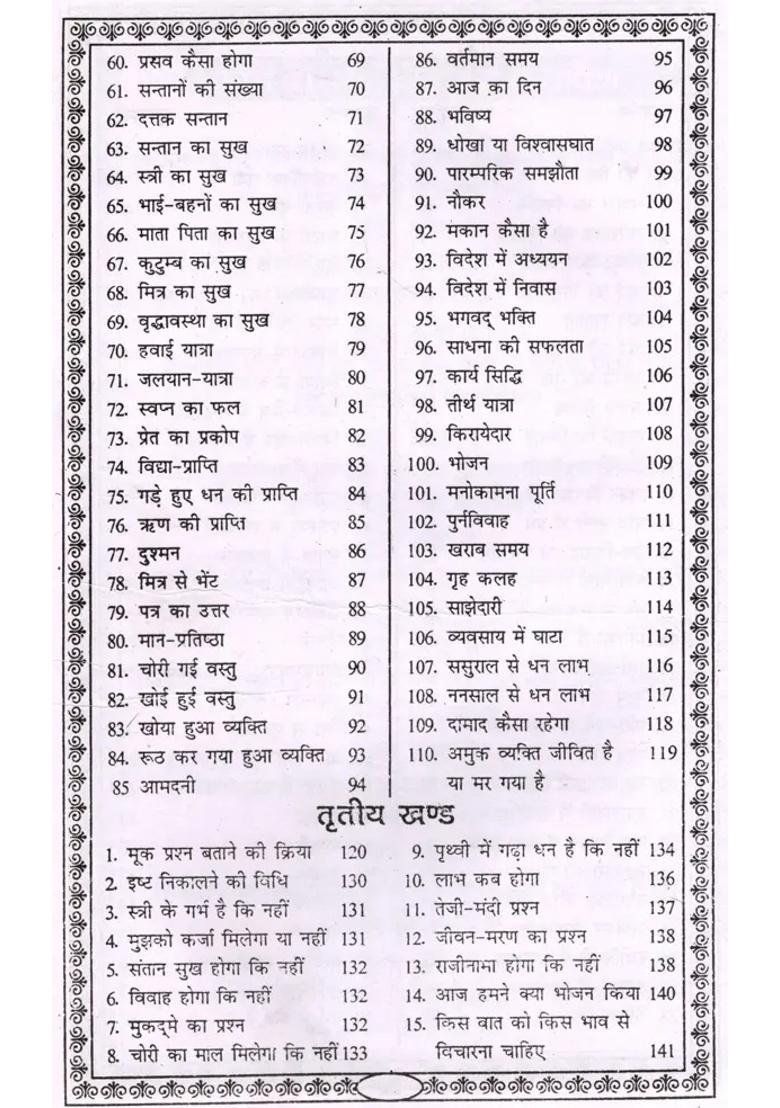 Tatkalik Bhrigu Prashnawali Bhrigu Gupta Quiz Bhrigu Muk Question Shiromani Miracle Astrology - Indya