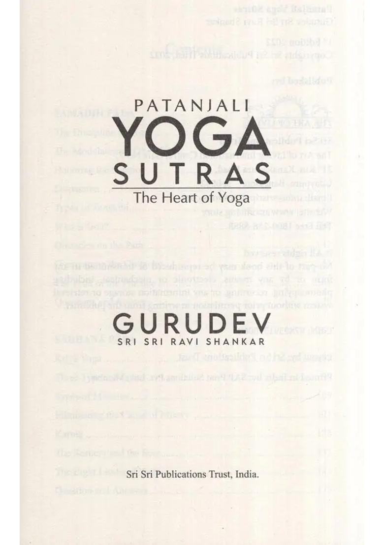 Yoga Sutras Patanjali The Heart Of Yoga - Indya