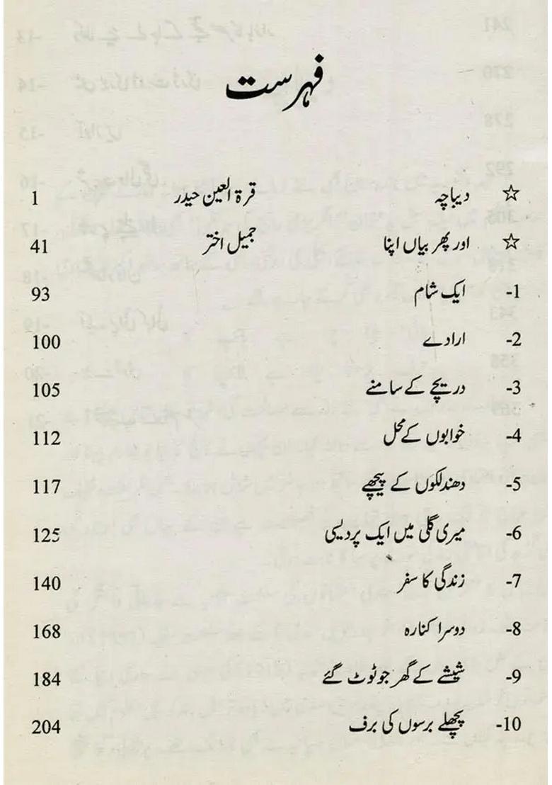 Aainaejahankulliyatequratulain Haidar Qandeelecheen Vol In Urdu - Indya