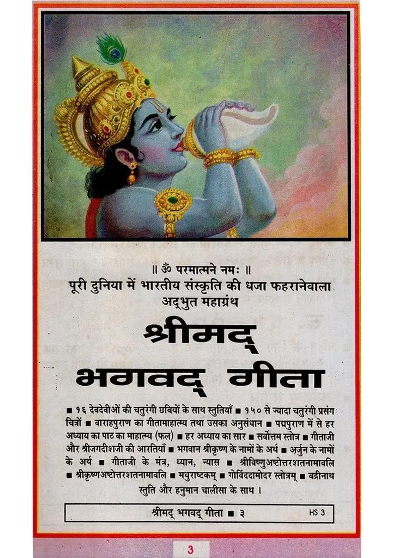 Srimad Bhavada Gita With Verse And Meaning - Indya