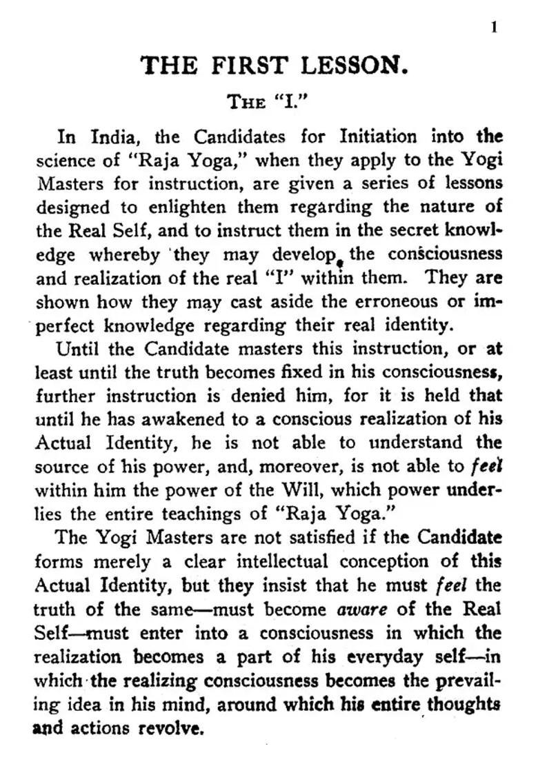 A Series Of Lessons In Raja Yoga William Walker Atkinsonz I - Indya