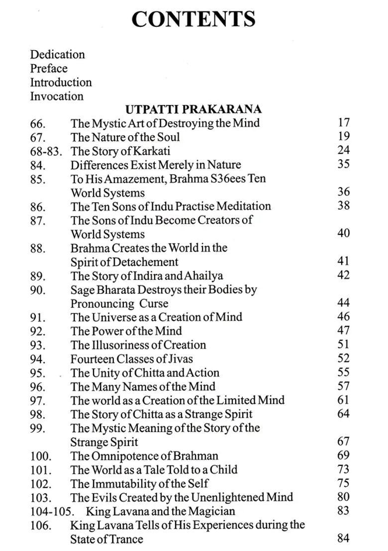 Yoga Vasistha Utpattisthitiupashama Volii - Indya