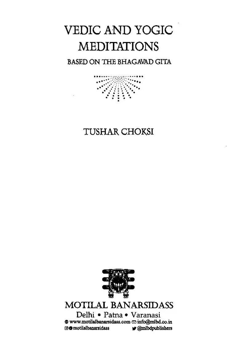 Vedic And Yogic Meditation Based On The Bhagavad Gita - Indya