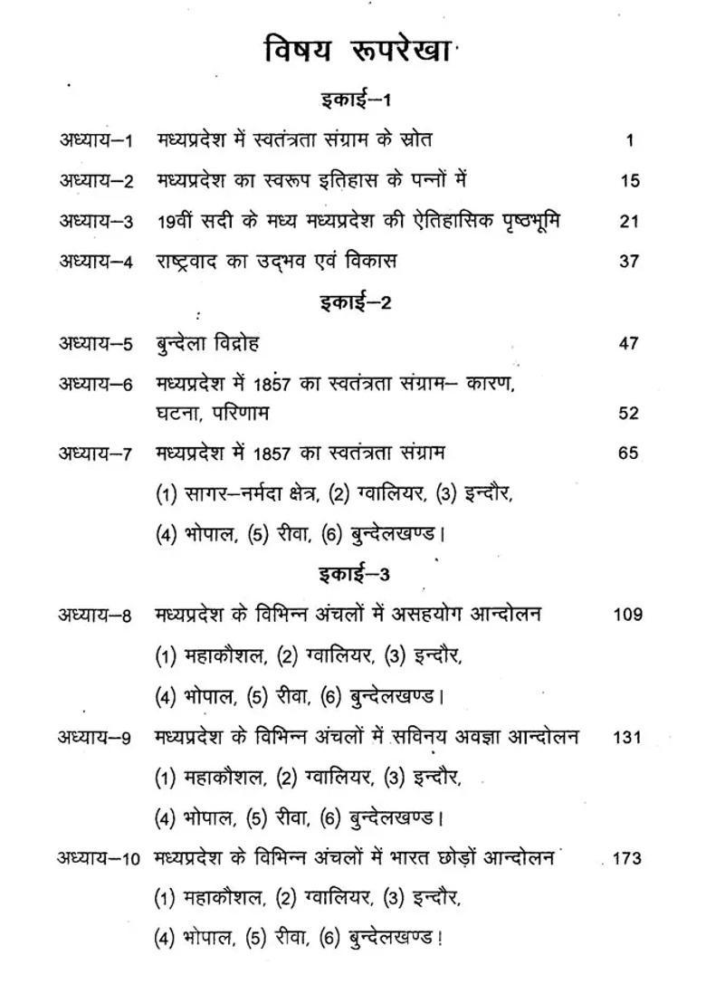 Freedom Struggle In Madhya Pradesh To - Indya