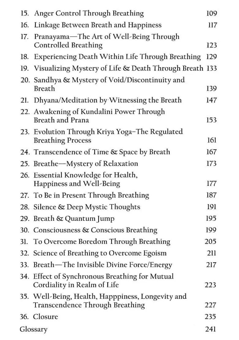 Wellbeing Transcendence Longevity And Happiness Through Breathing The Secret Of Breathing - Indya