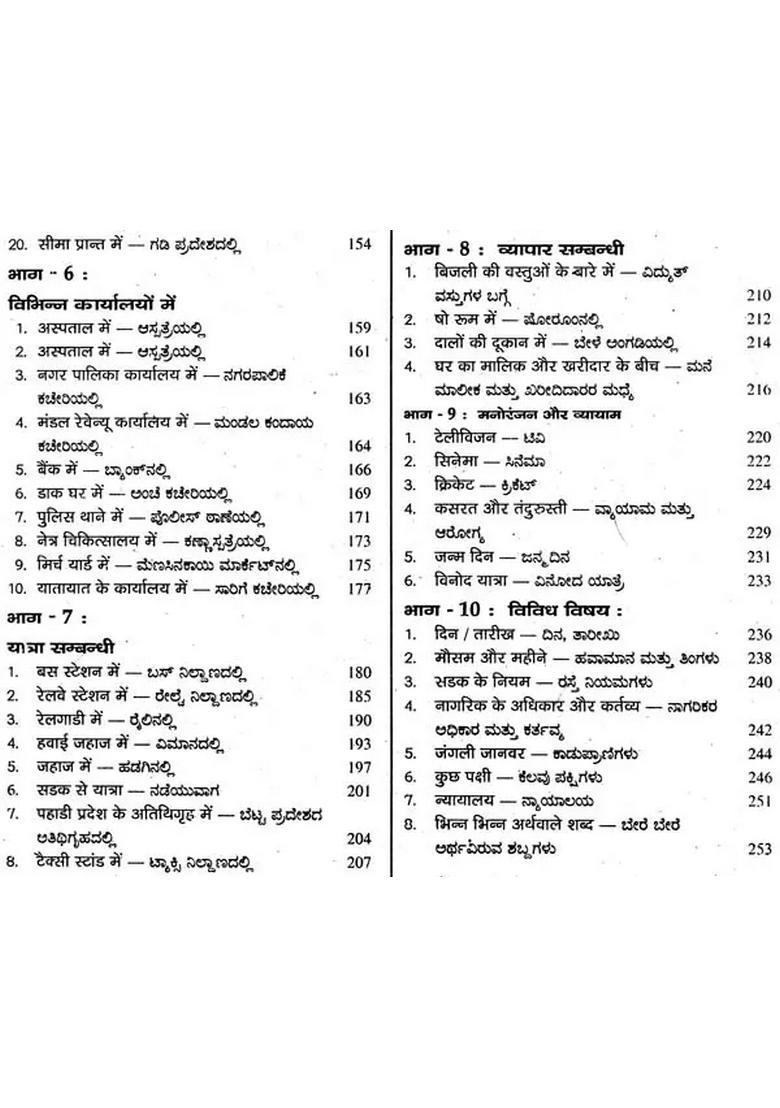 Hindi Speaking Course Kannada - Indya