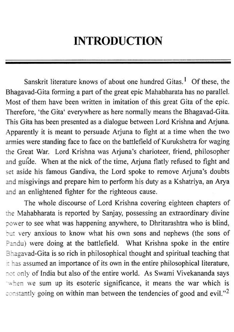 The Vedic Basis Of Gita Yoga - Indya