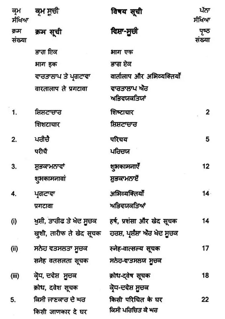 Punjabi Hindi Punjabi Conversation Guide - Indya