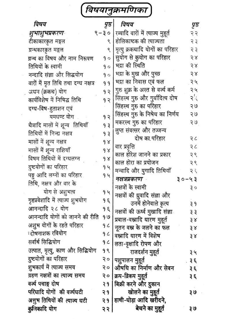 Muhurt Chintamani - Indya