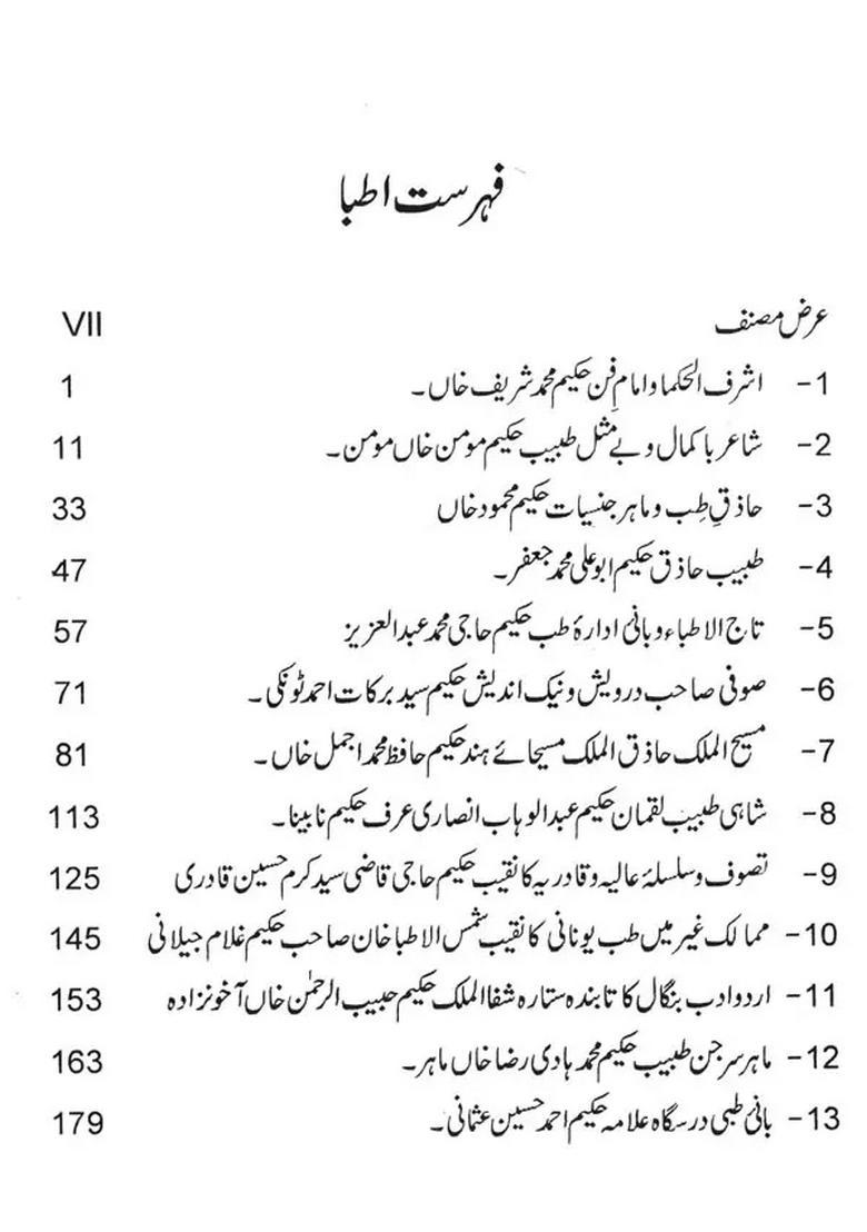 Hindustan Ke Mashhoor Atibba In Urdu - Indya